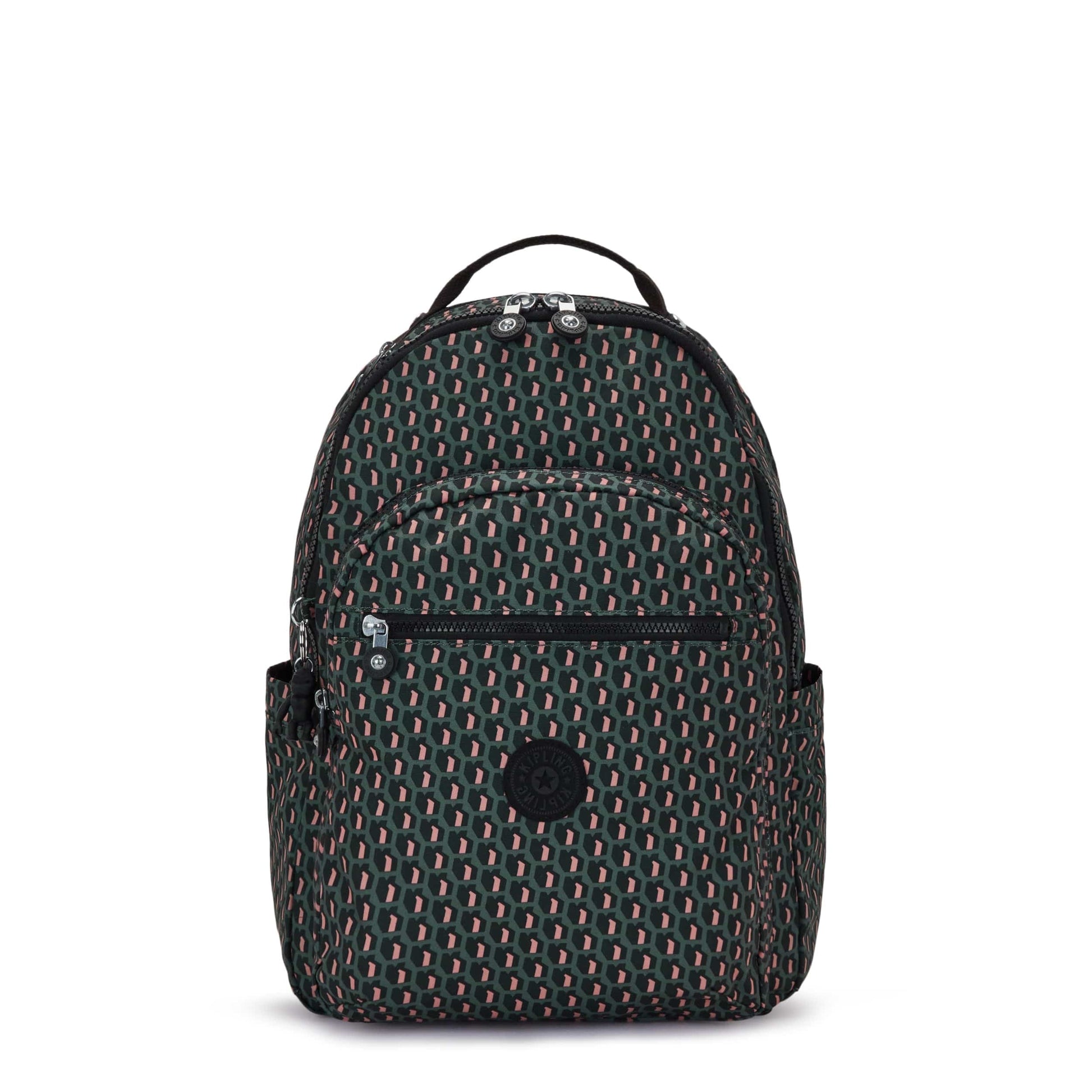 Kipling SEOUL Large Backpack 3D K Pink - front view