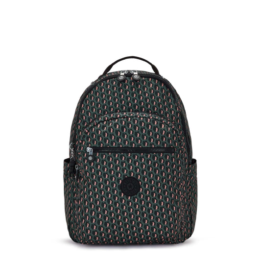 Kipling SEOUL Large Backpack 3D K Pink - front view