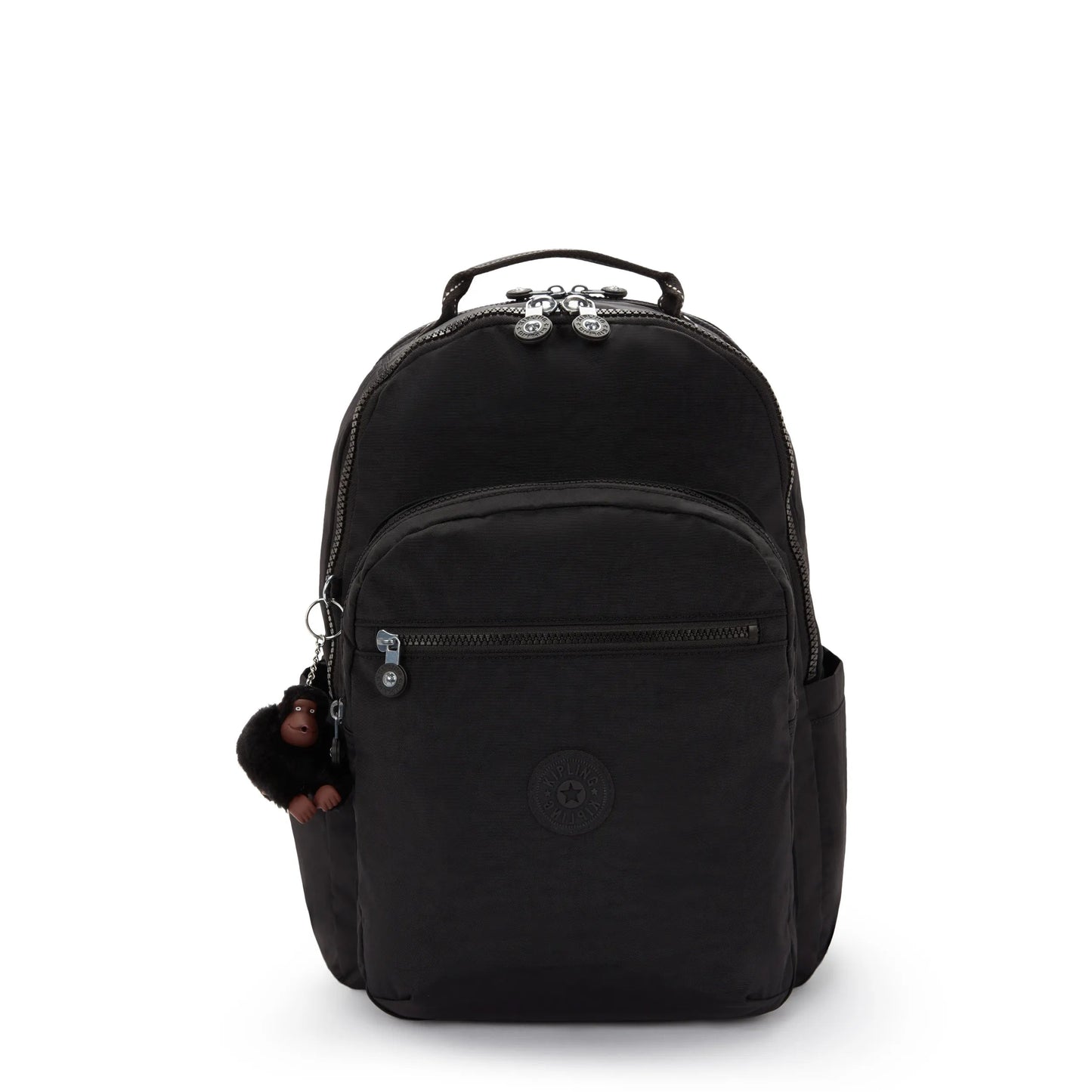 Kipling SEOUL College Extra Backpack True Black - front view