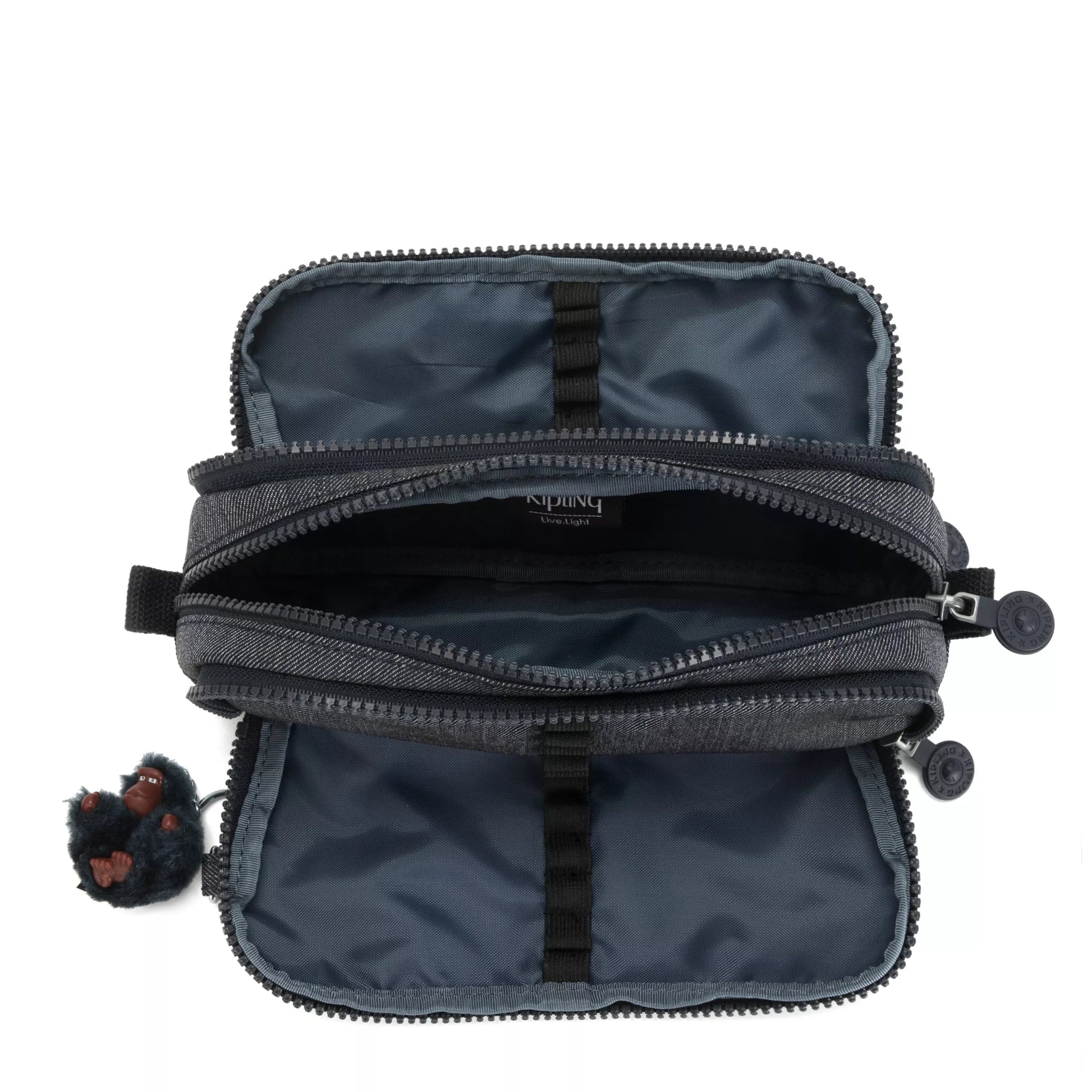 Kipling Gitroy Large Pencil Case Marine Navy - detail view