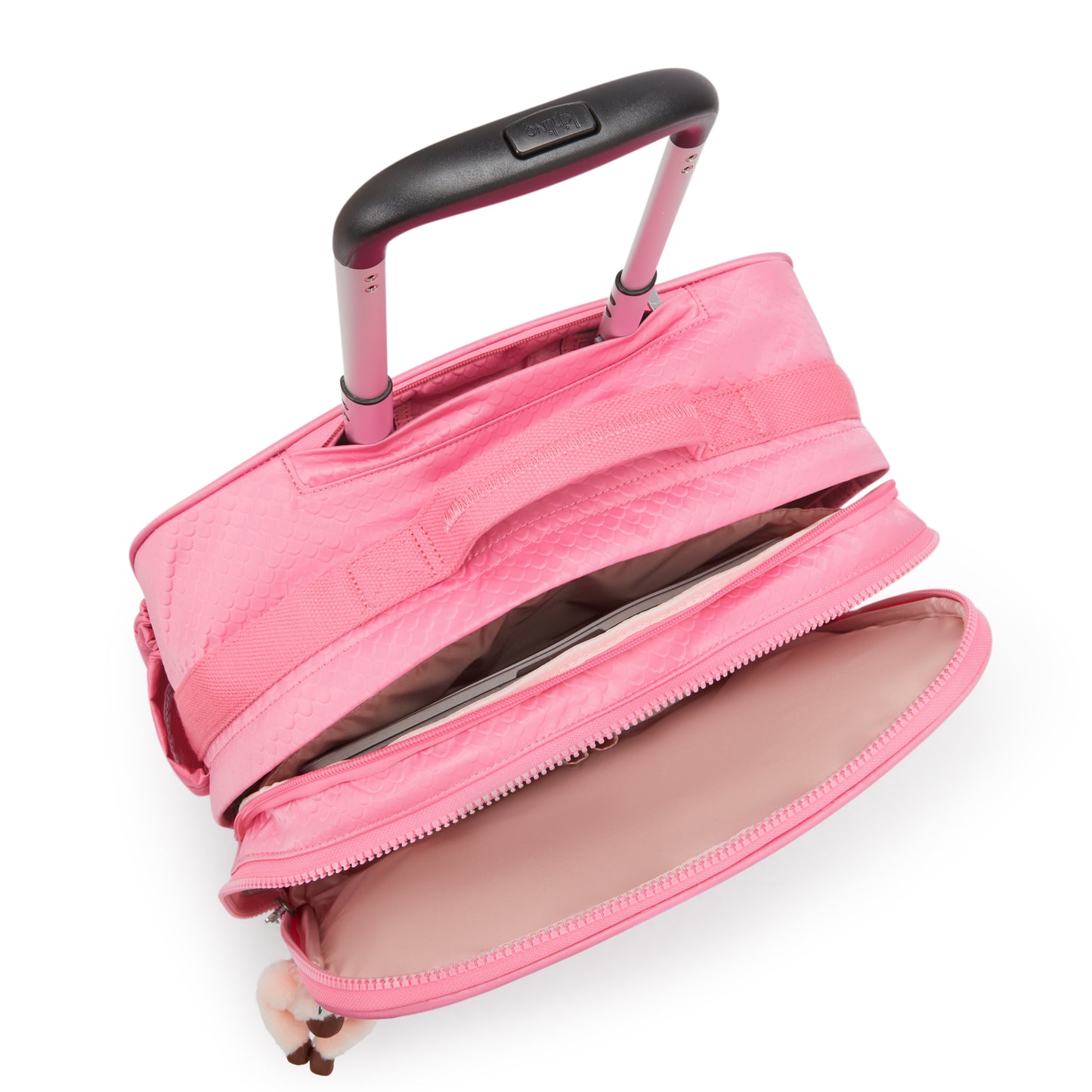Kipling New Storia Wheeled School Bag Pink Mermaid - detail view