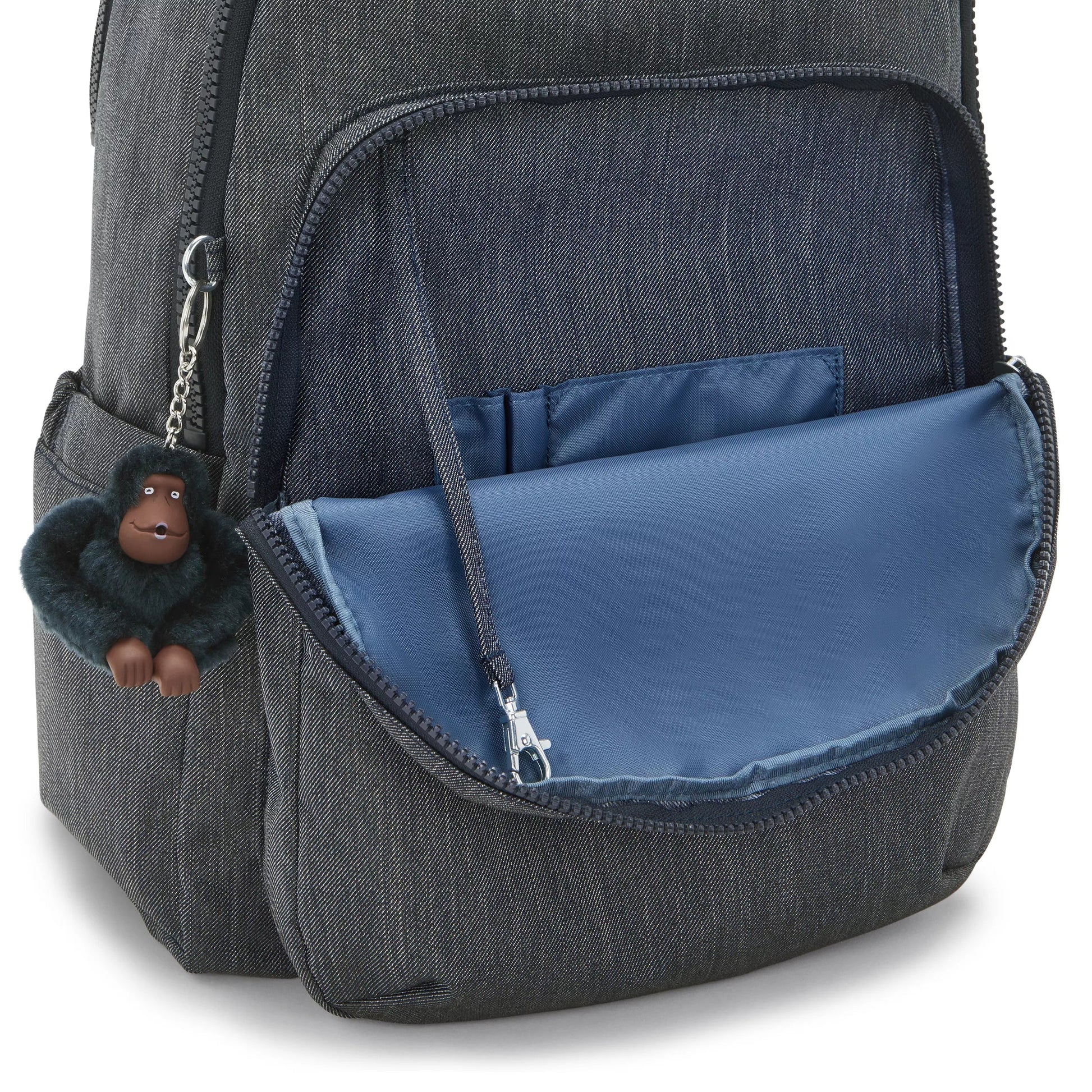 Kipling SEOUL LAP Backpack Marine Navy - side view