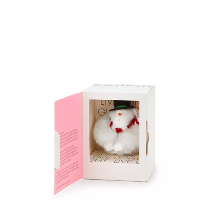 Kipling SNOWMAN MONKEY Snowman White Collector Keychain - detail view