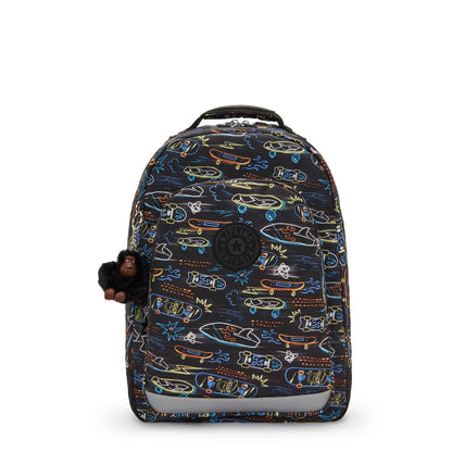 Kipling Class Room Backpack Neon Skate Large - front view