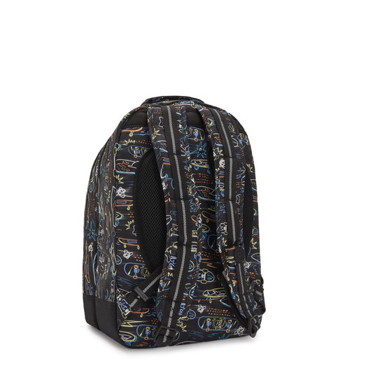 Kipling Class Room Backpack Neon Skate Large - side view — BambiniJO Jordan