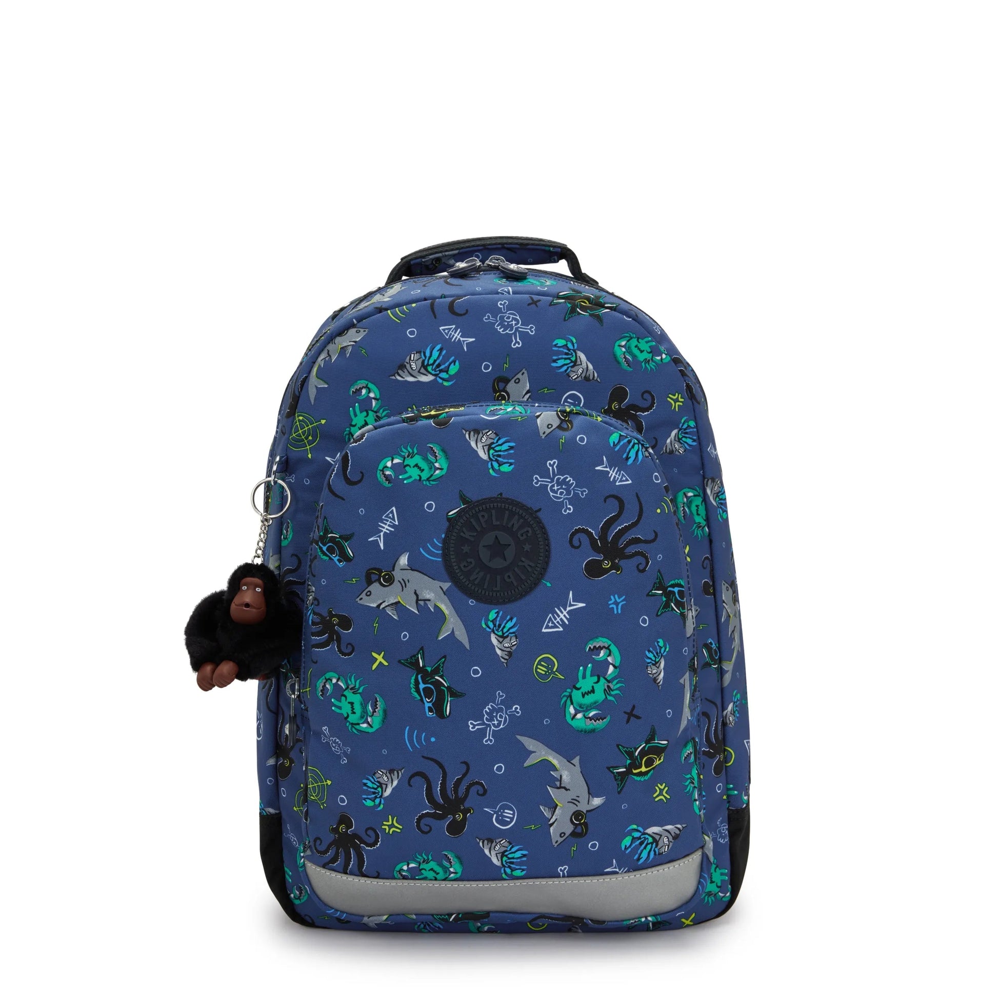 Kipling Class Room Backpack with Laptop Protection - Undersea Party - front view