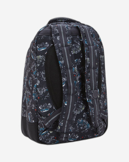 Kipling Class Room Backpack Jungle Fun Race - back view