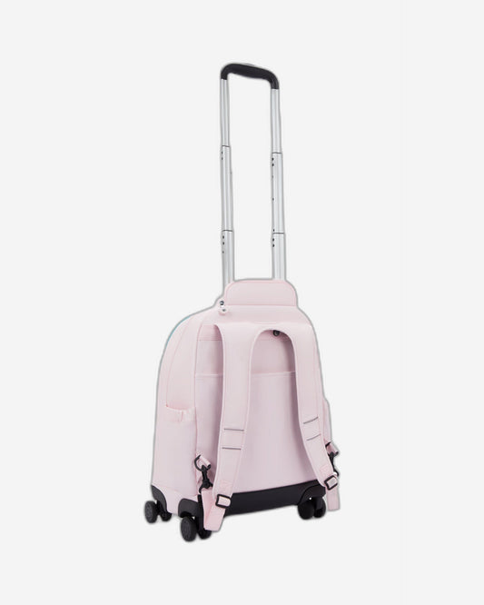 Kipling ZEA Kids' Wheeled Backpack Sea Pink Metallic - side view — BambiniJO Jordan