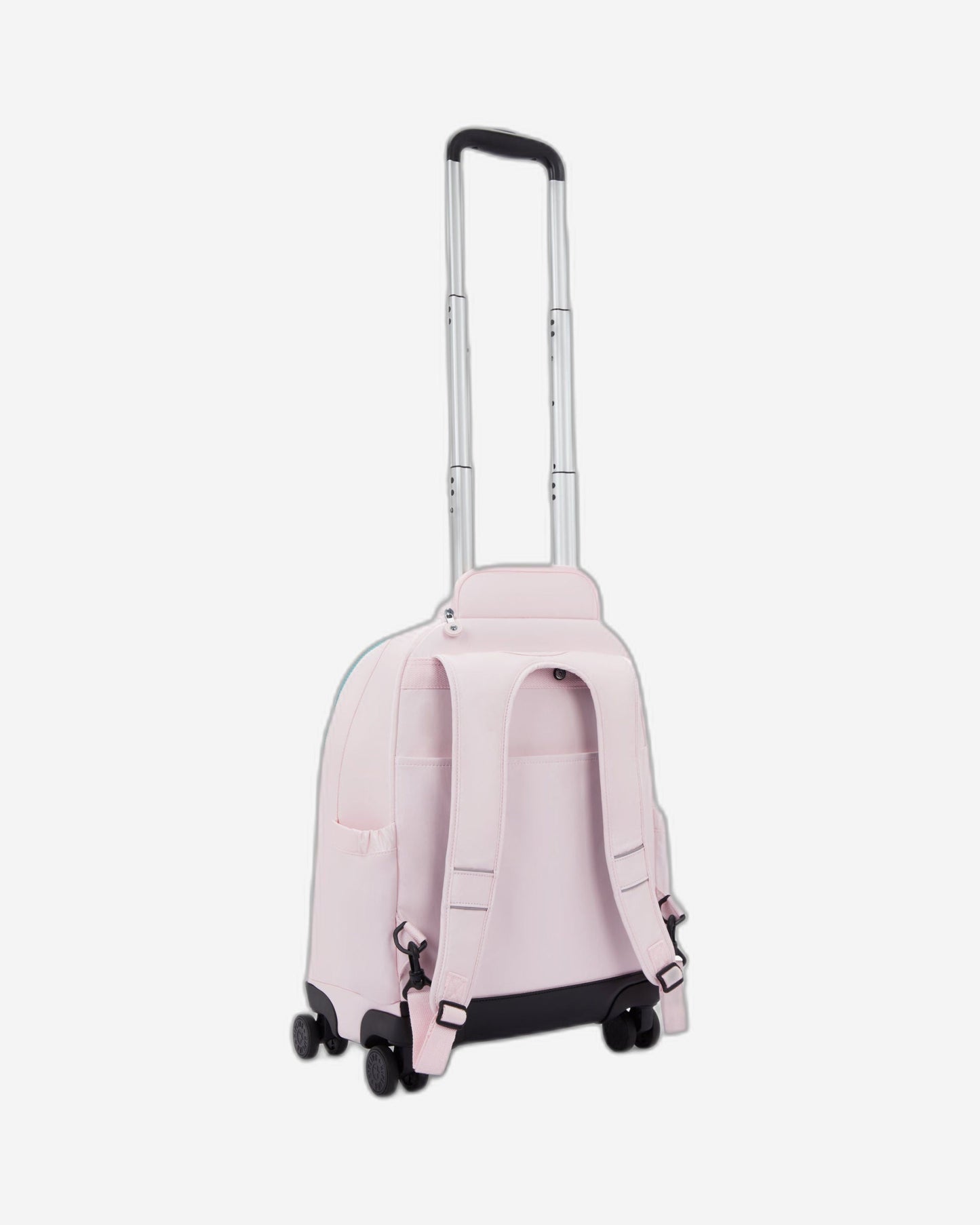 Kipling ZEA Kids' Wheeled Backpack Sea Pink Metallic - side view