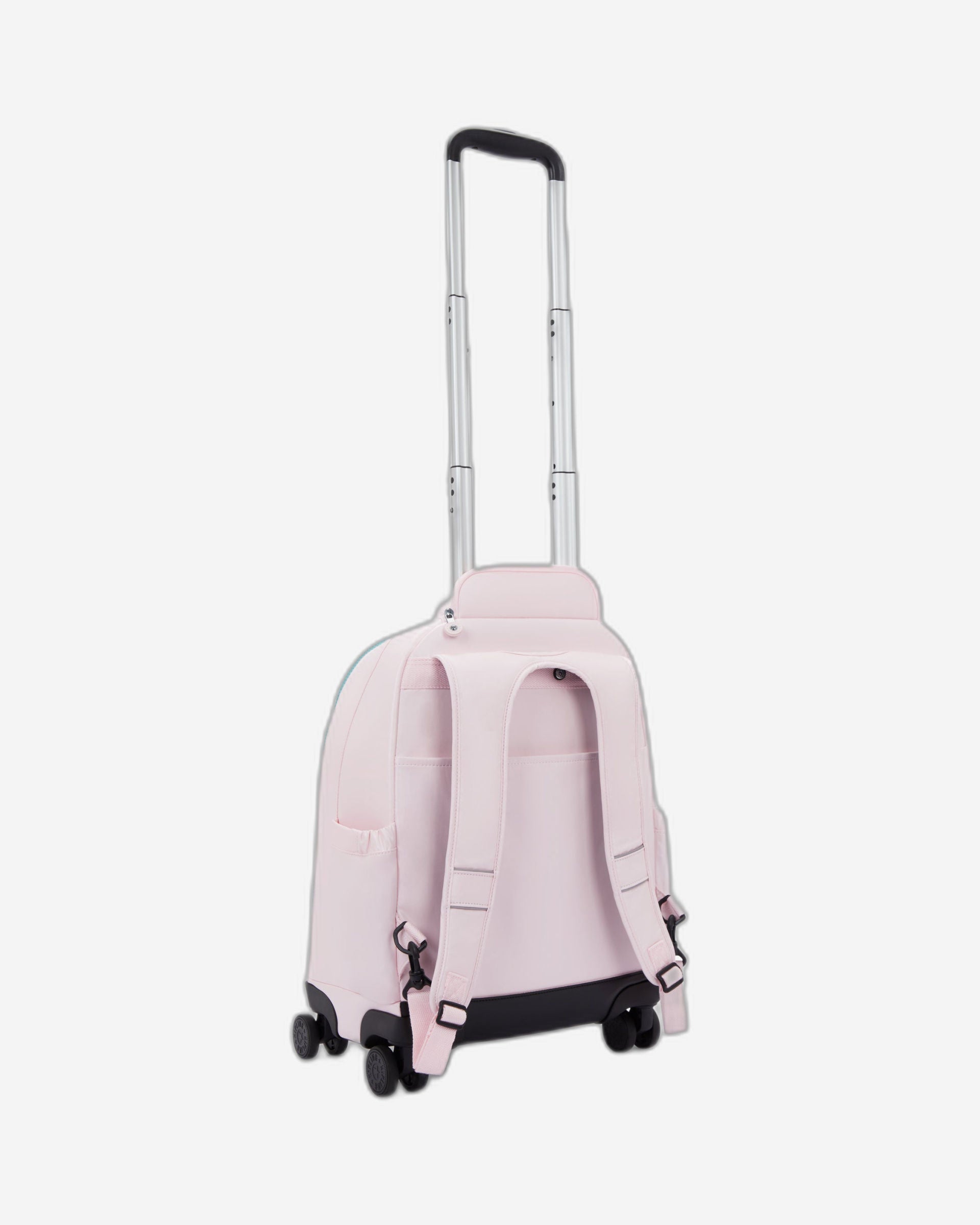 Kipling ZEA Kids' Wheeled Backpack Sea Pink Metallic - side view