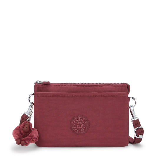Kipling RIRI Crossbody Bag Lounge Wine - front view