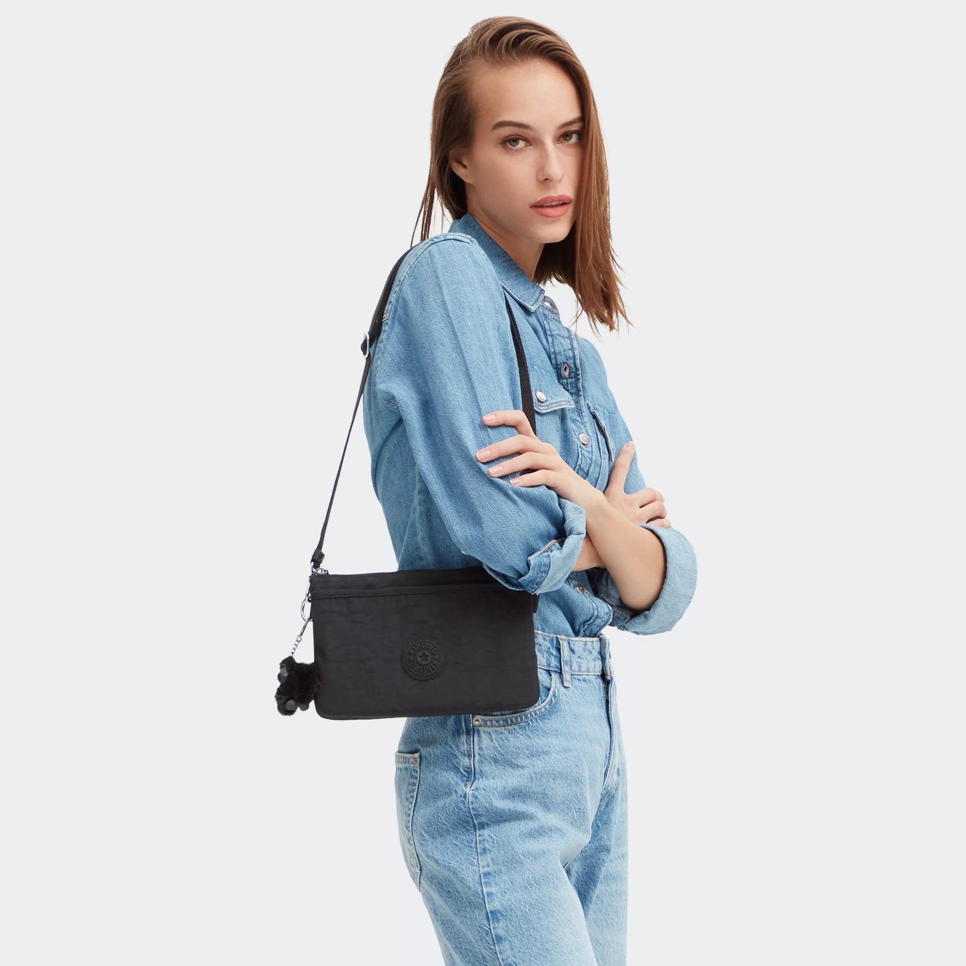 Kipling RIRI Crossbody Bag Black Noir Small