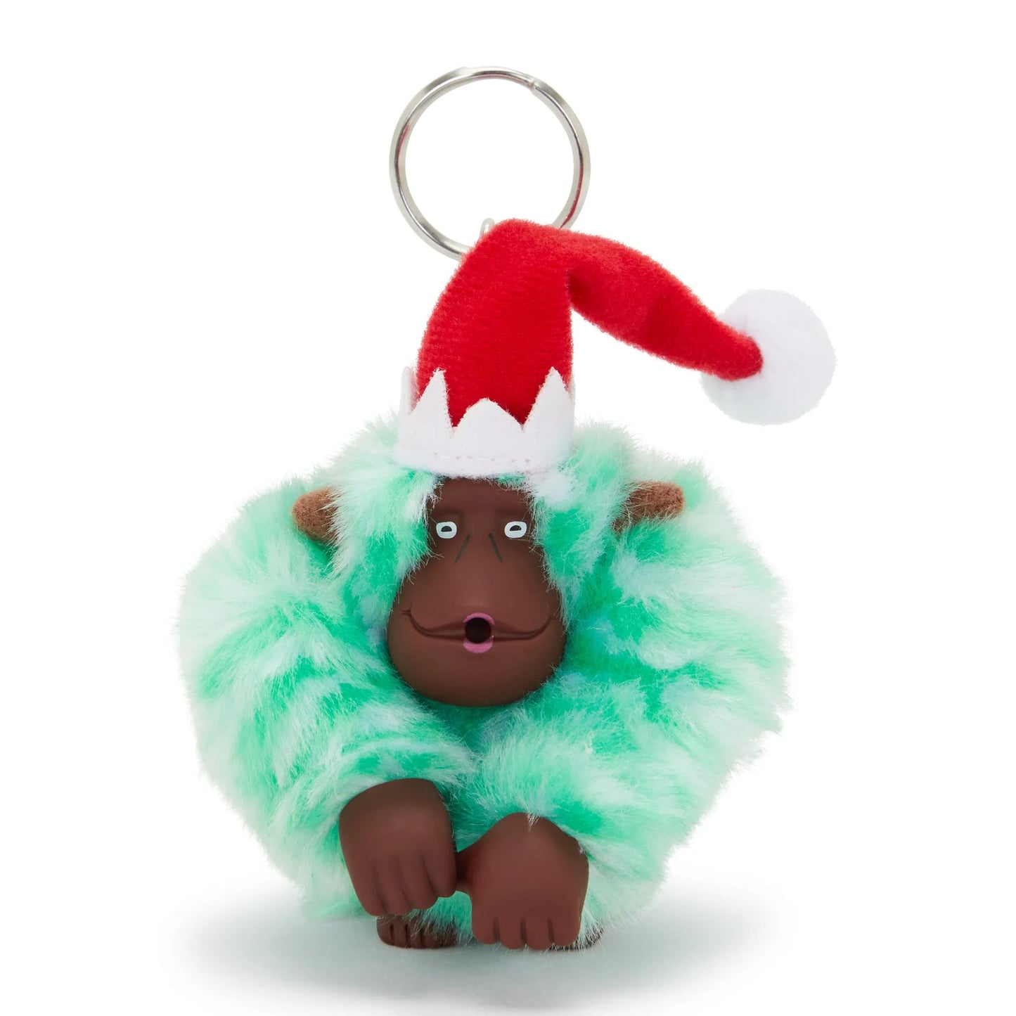Kipling Elf Monkey Keychain Elf Green - front