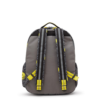 Kipling Seoul Laptop Backpack Happy Grey - side view