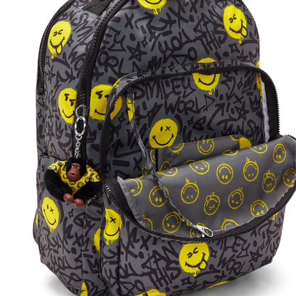 Kipling Seoul Laptop Backpack Happy Grey - detail view