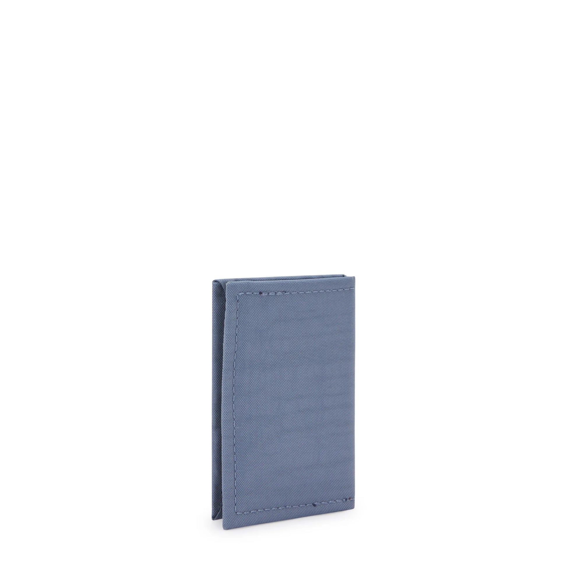 Kipling ITTA Card Case Blue Stone Block - open view