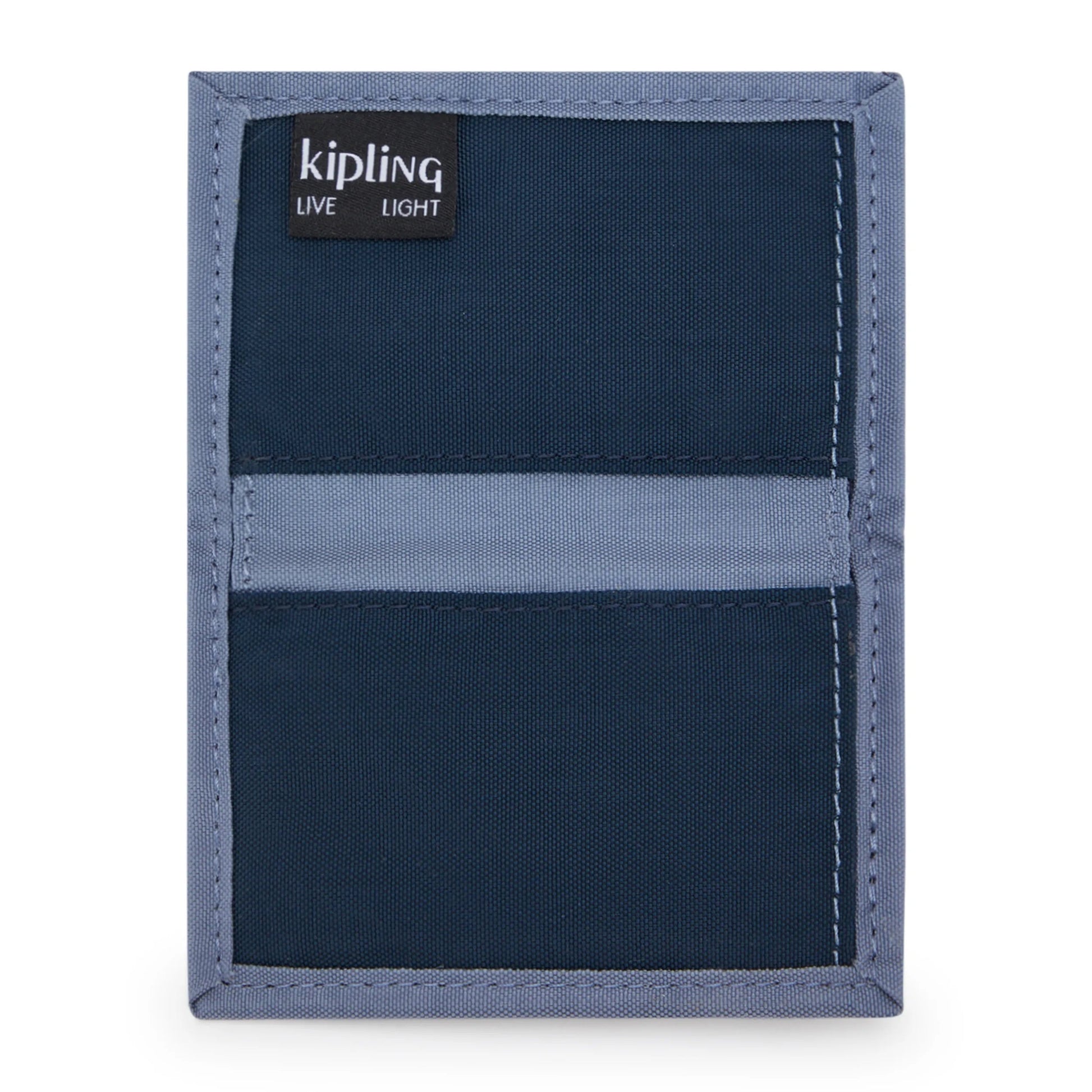 Kipling ITTA Card Case Blue Stone Block - detail view