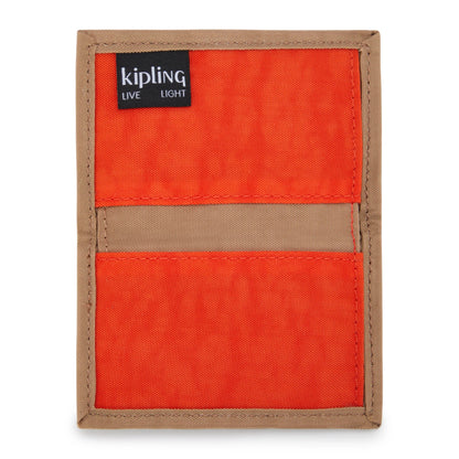 Kipling ITTA Card Holder Early Tan Block - detail view