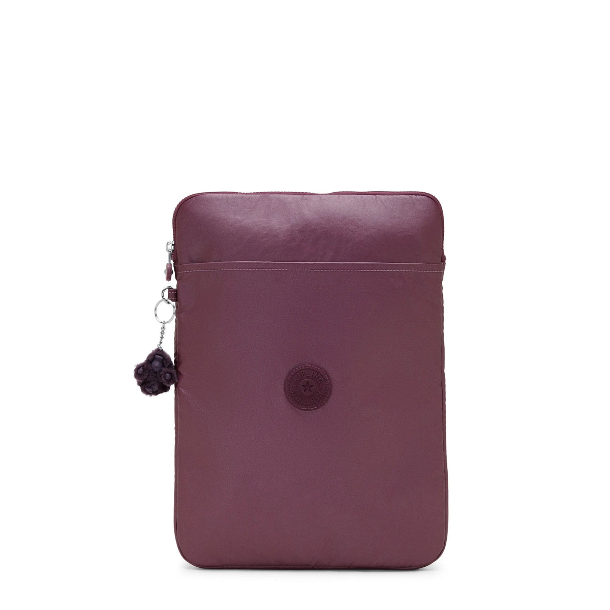 Kipling Laptop Keeper 15" Laptop Sleeve - Grape Wine Metallic