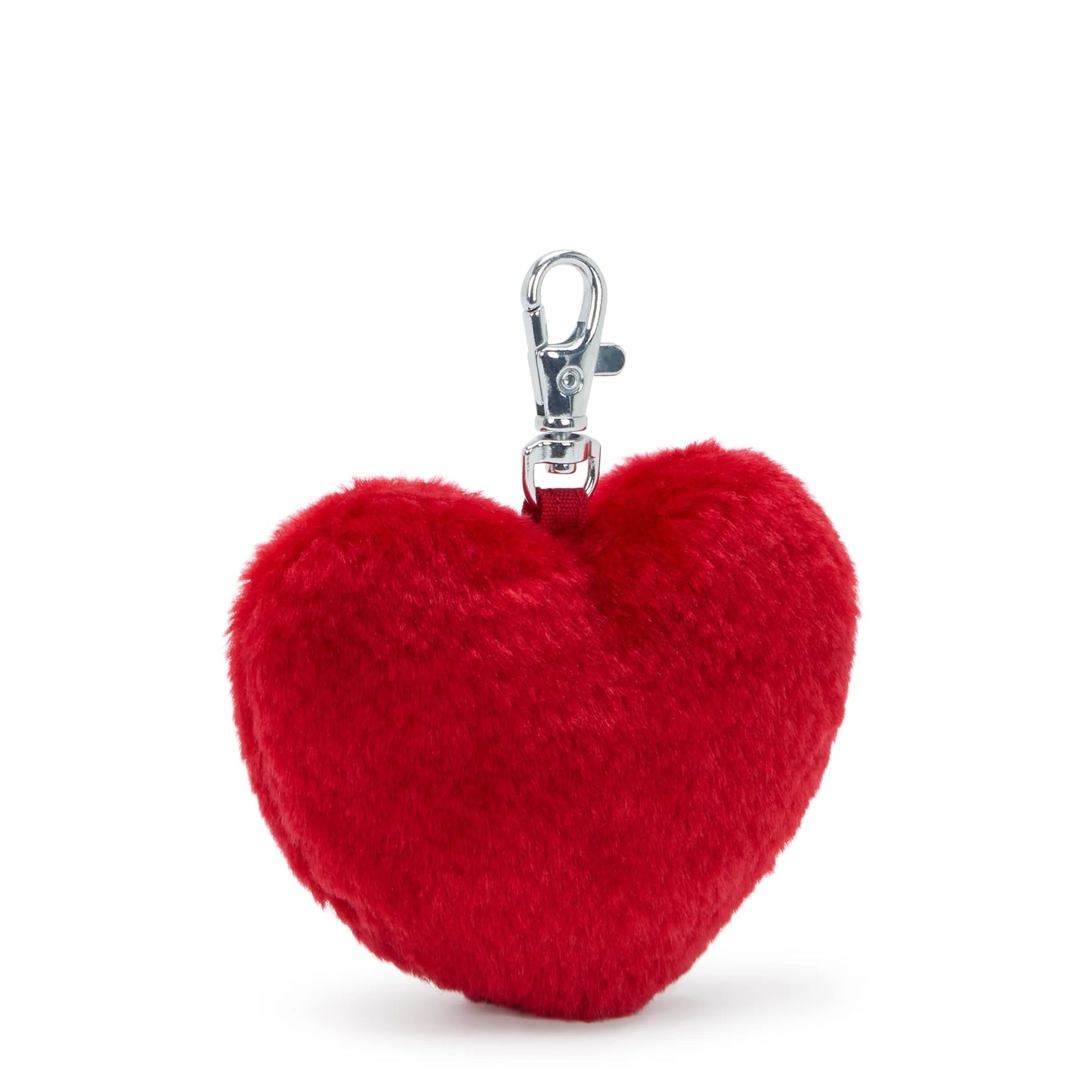 Kipling Furry Heart Charm Red Rouge