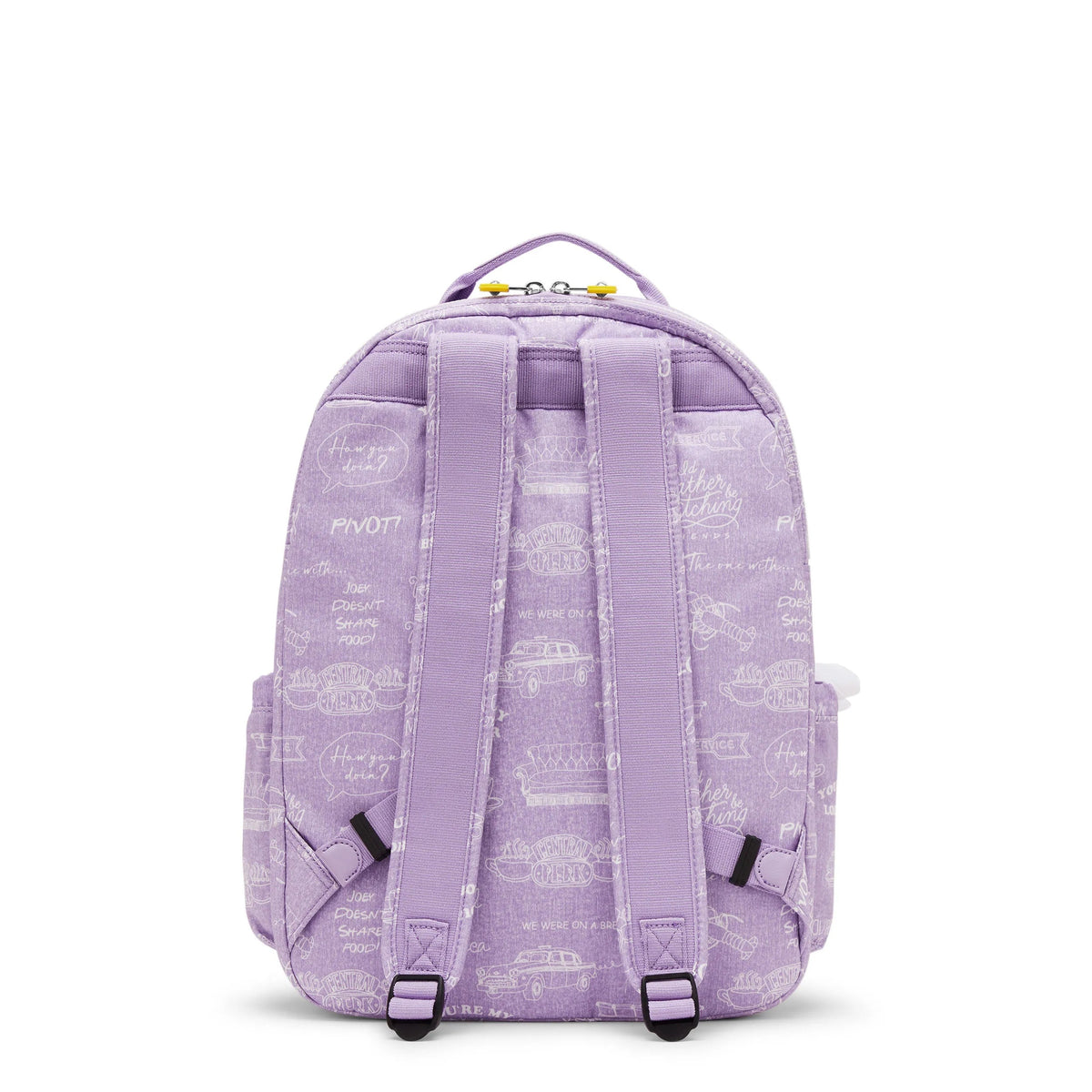 Kipling Seoul Laptop Backpack Friends Framed Lilac - side