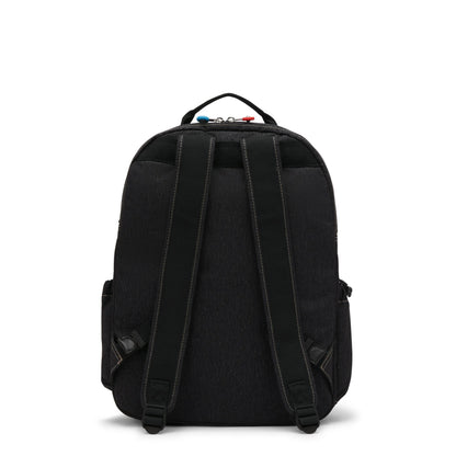 Kipling Seoul Laptop Backpack Skyline Black - side view