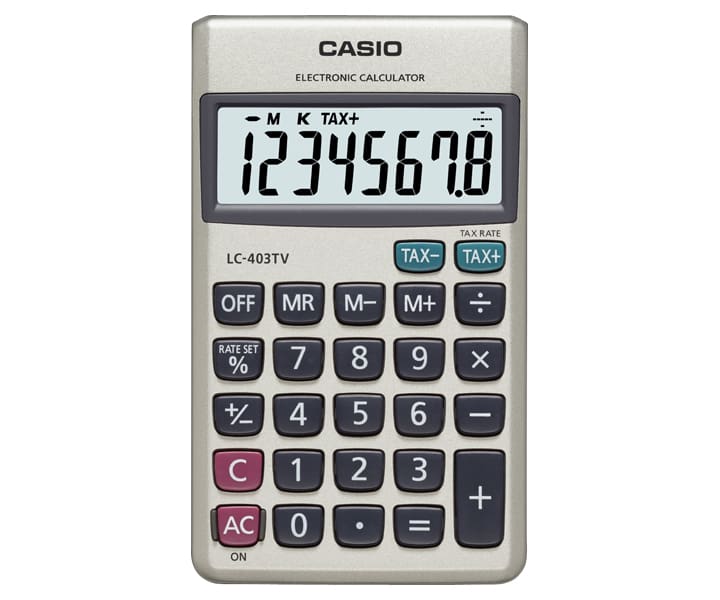 Casio LC-403TV pocket calculator