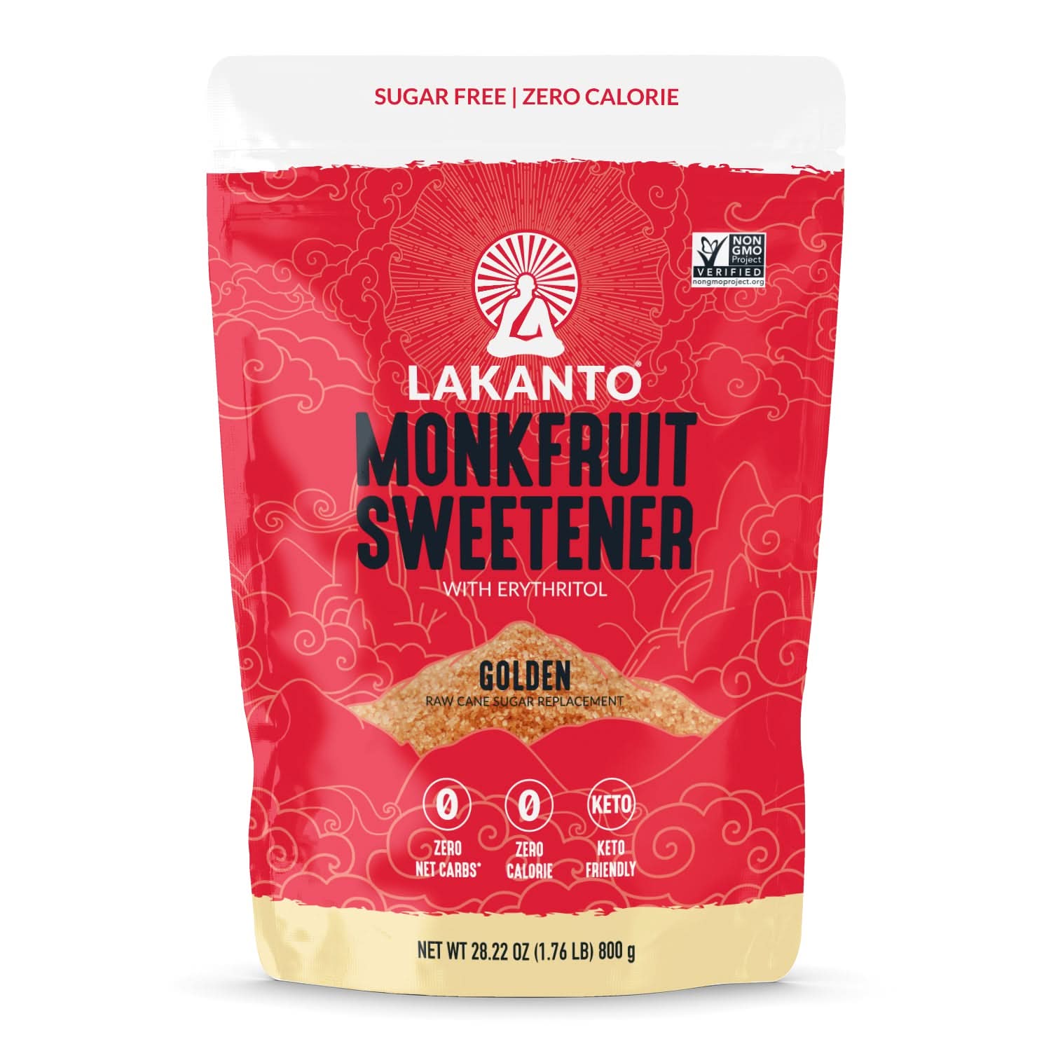 Lakanto Golden Monk Fruit Sweetener with Erythritol 800g