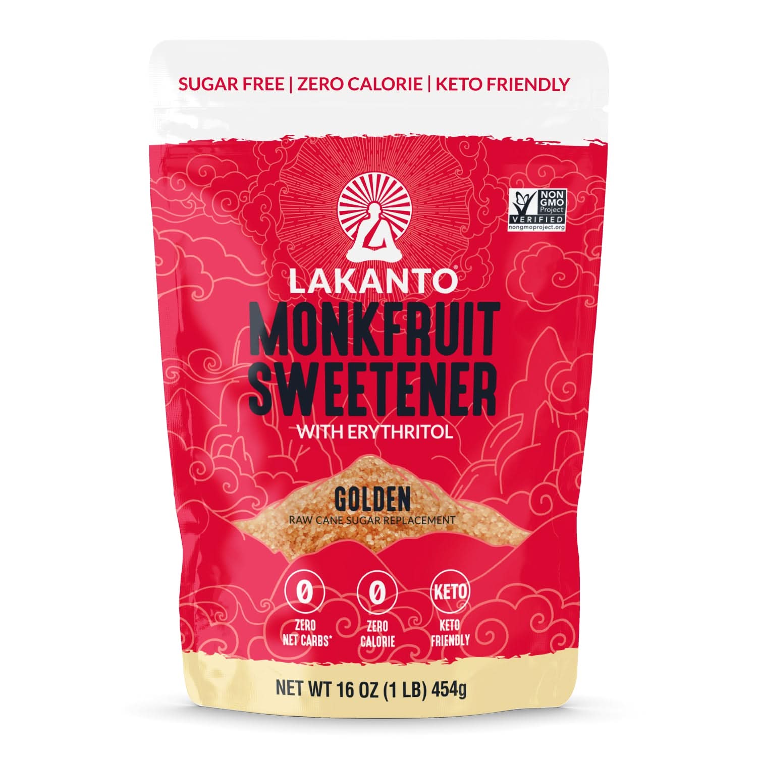 Lakanto Golden Monk Fruit Sweetener with Erythritol 454g