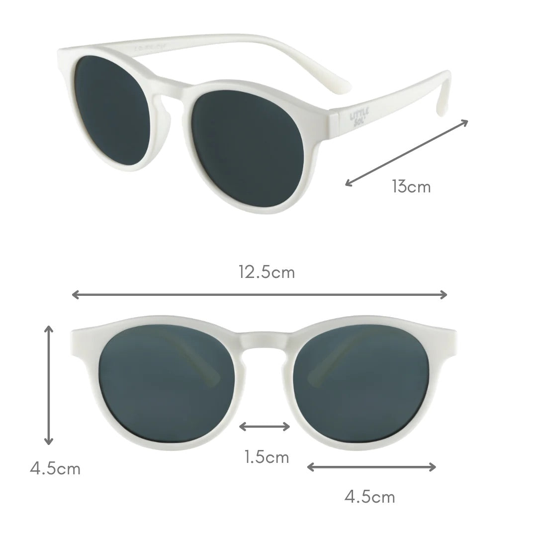 LITTLE SOL+ | Flexible Sunglasses - Coconut Milk | 3-10 Y
