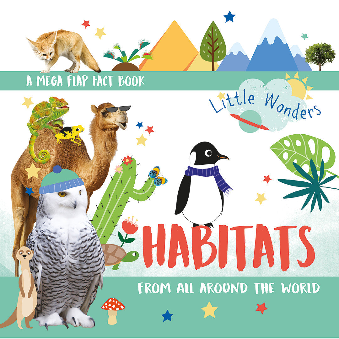 Little Wonders - Multi-Flap Book: Habitats | 1-2Y