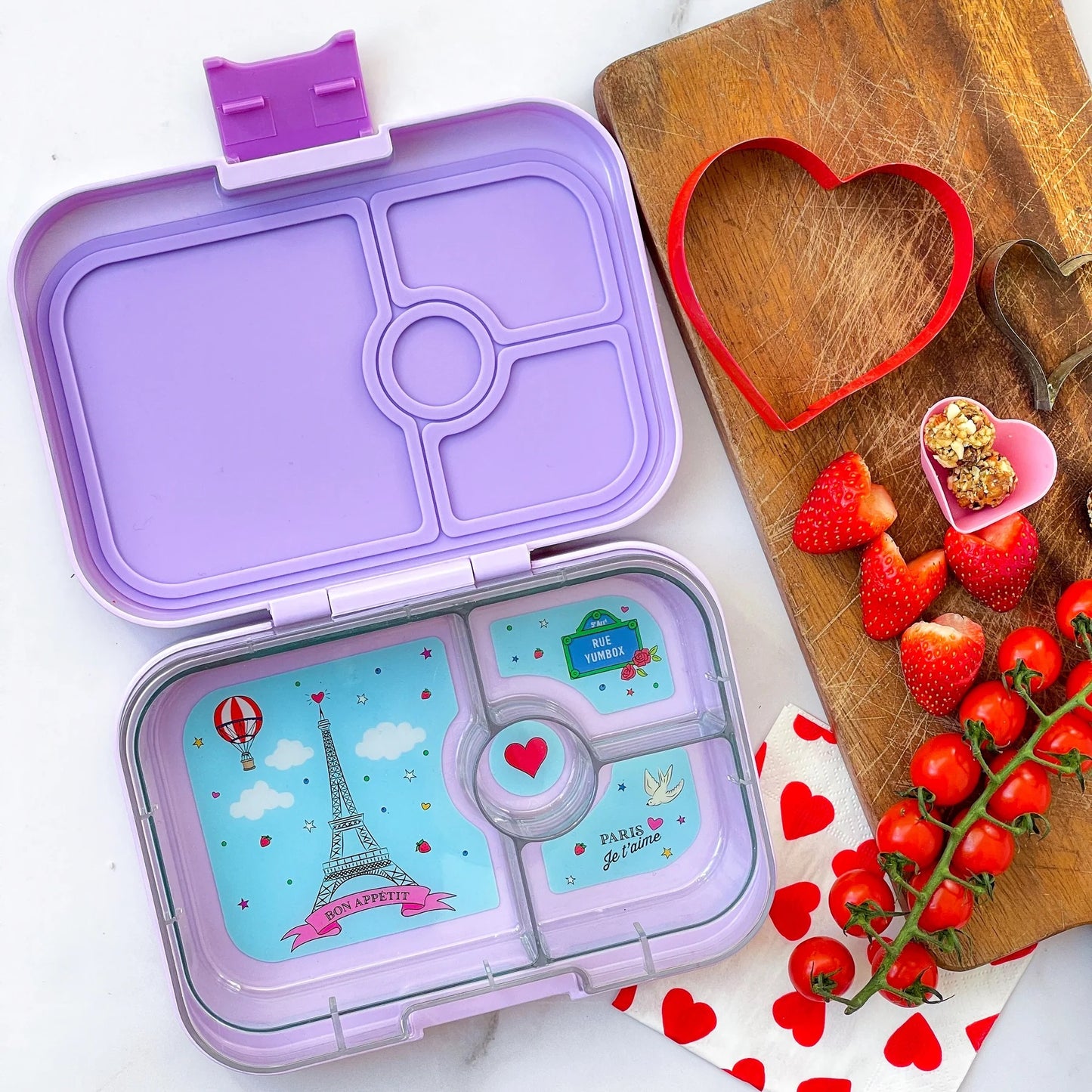 Yumbox - Bento Box | 4 Compartments | Paris | Lulu Purple
