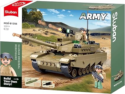 Sluban - ARMY-OEF-M1XS Main Battle Tank | 314pcs | 6Y+ Sluban - ARMY-OEF-M1XS Main Battle Tank | 314pcs | 6Y+