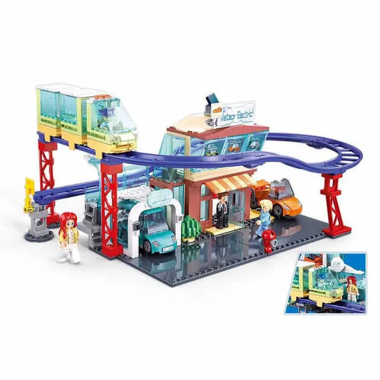 Sluban Metropolis New Energy Vehicle 4S Store 371pcs 6Y+ — BambiniJO Jordan