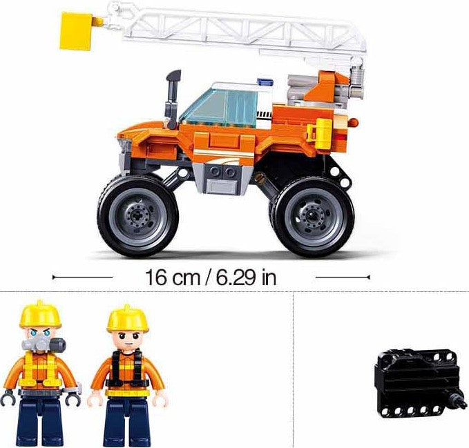 سلوبان - مركبة إنقاذ المدينة - لعبة سحب للخلف | ٢٧٢ قطعة | ٦ سنوات فما فوق