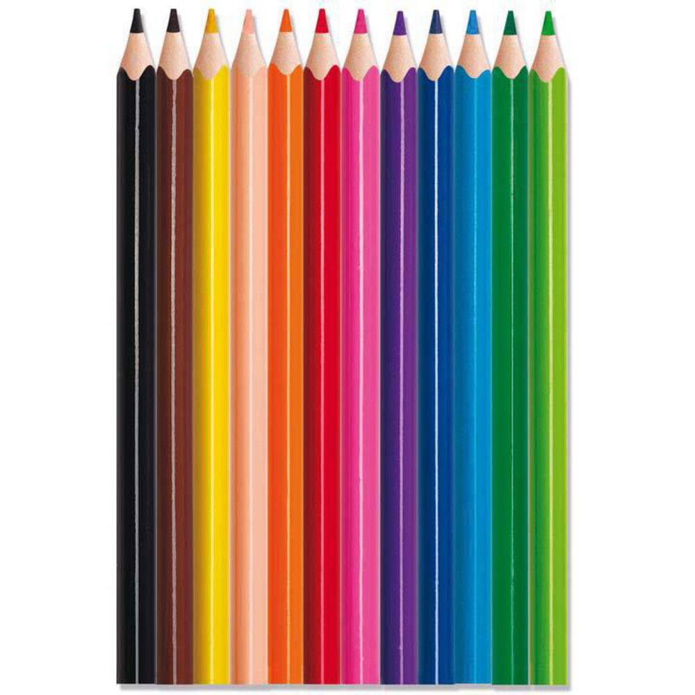 Maped - Strong Jumbo Coloured Pencils Set of 12
