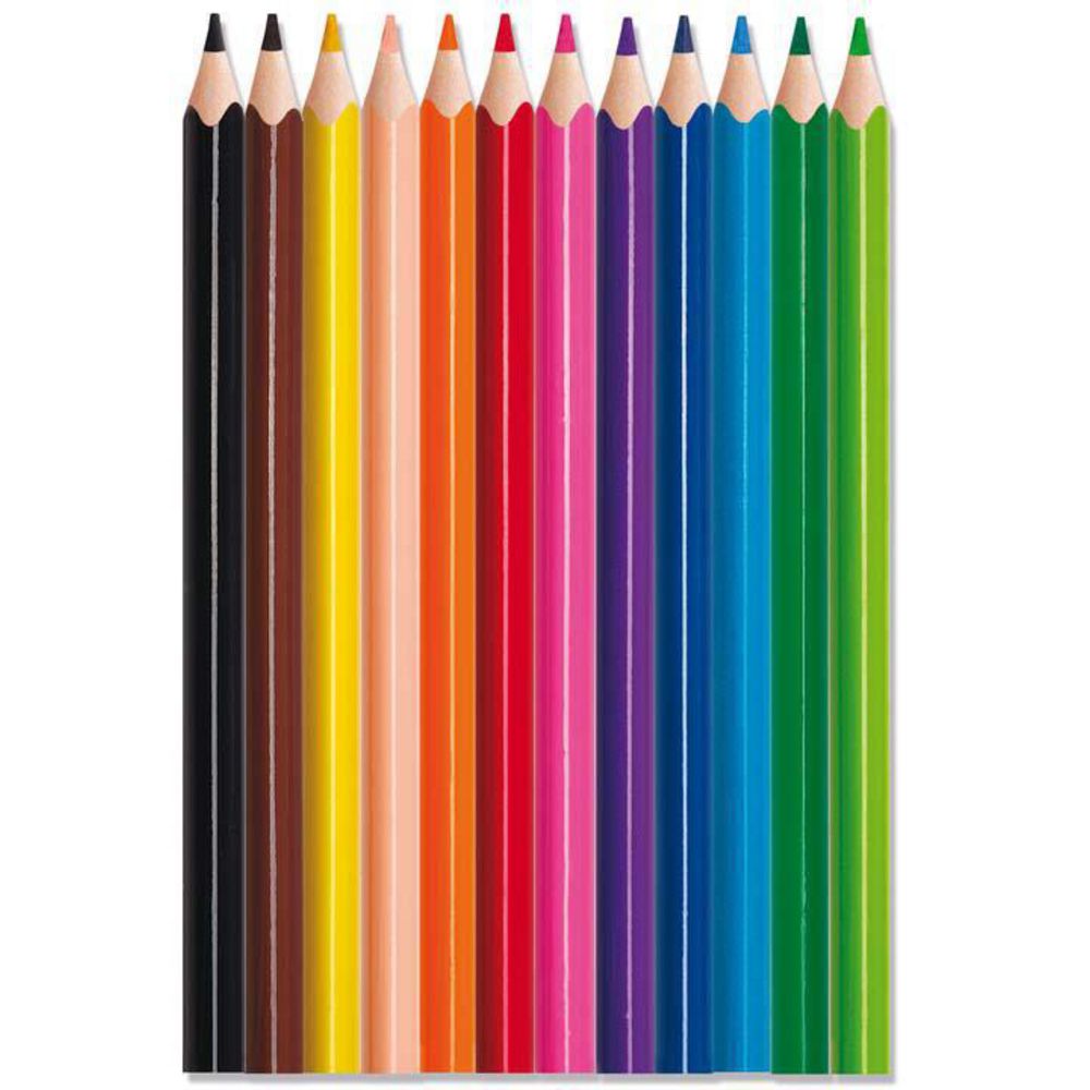 Maped - Strong Jumbo Coloured Pencils Set of 12 Maped - Strong Jumbo Coloured Pencils Set of 12