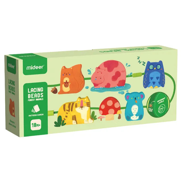Mideer - Lacing Beads | Forest Animals Mideer - Lacing Beads | Forest Animals