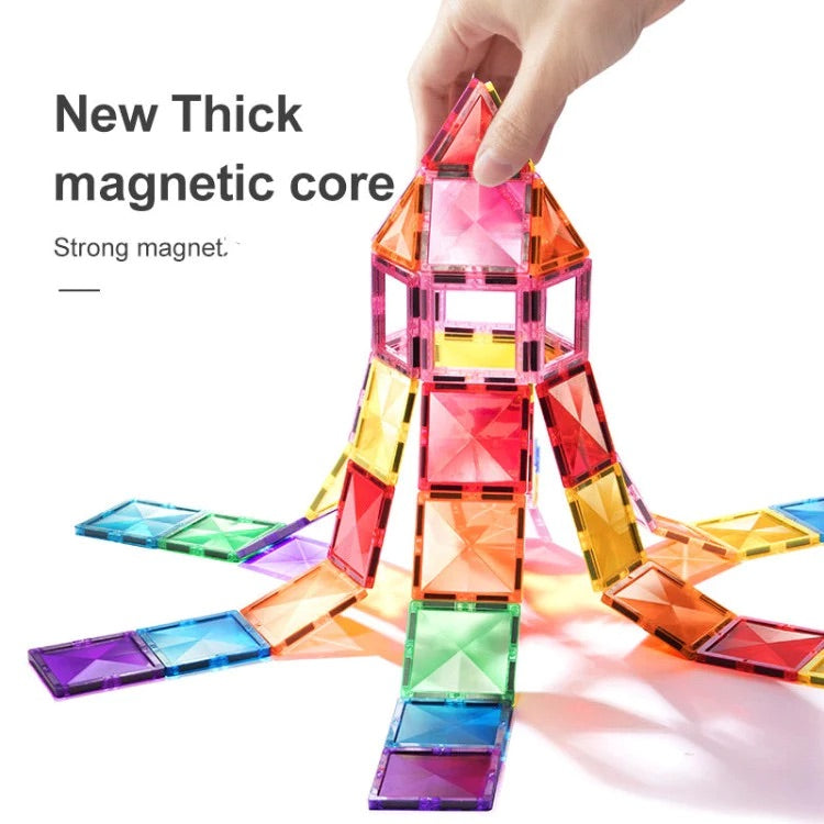Mideer - Colorful Magnetic Tiles | 60pcs Mideer - Colorful Magnetic Tiles | 60pcs