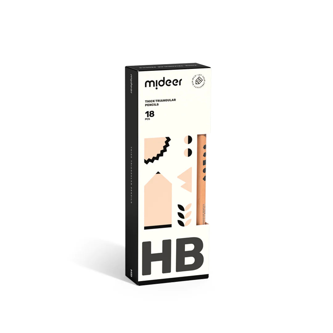 Mideer - Thick Triangular Pencils - HB | 18pc Mideer - Thick Triangular Pencils - HB | 18pc