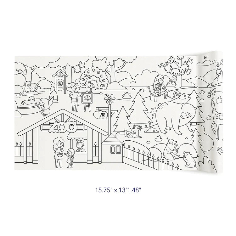 Mideer - Adhesive Colouring Scroll | The Magic Zoo Mideer - Adhesive Colouring Scroll | The Magic Zoo