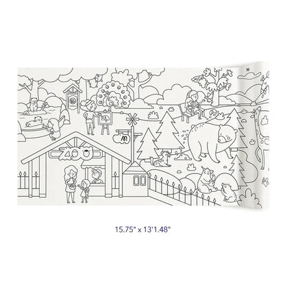 Mideer - Adhesive Colouring Scroll | The Magic Zoo