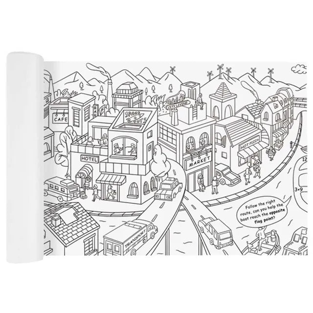 Mideer - Giant Colouring Roll | City Mideer - Giant Colouring Roll | City