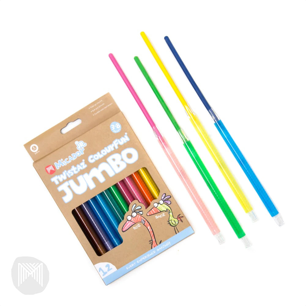 Micador - Twistaz Jumbo Crayons | Box 12 Micador - Twistaz Jumbo Crayons | Box 12