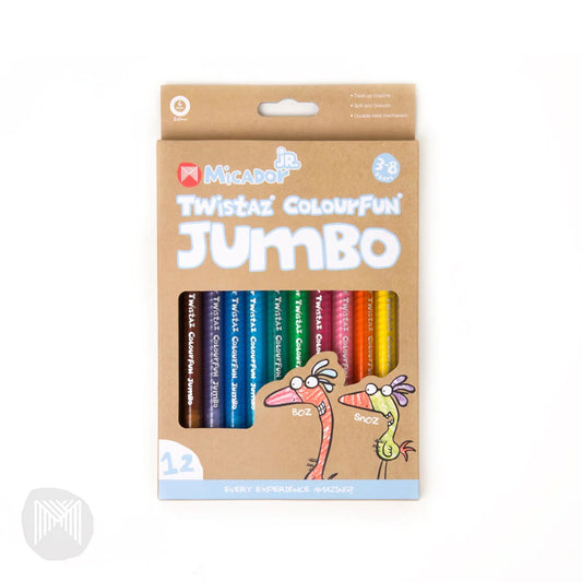 Micador - Twistaz Jumbo Crayons | Box 12