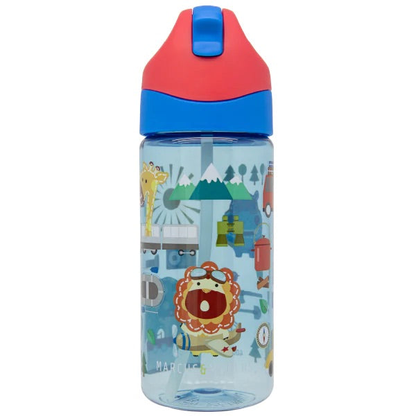 Marcus & Marcus - Germrepel Tritan Straw Bottle | Adventure | 400 ml Marcus & Marcus - Germrepel Tritan Straw Bottle | Adventure | 400 ml