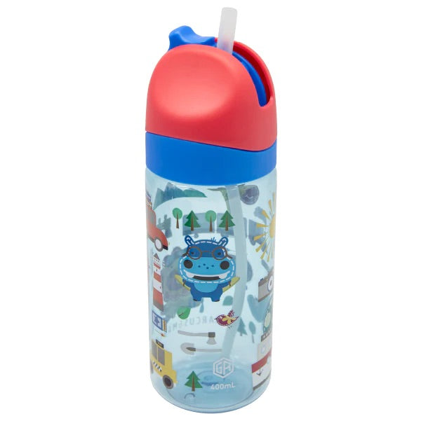Marcus & Marcus - Germrepel Tritan Straw Bottle | Adventure | 400 ml Marcus & Marcus - Germrepel Tritan Straw Bottle | Adventure | 400 ml