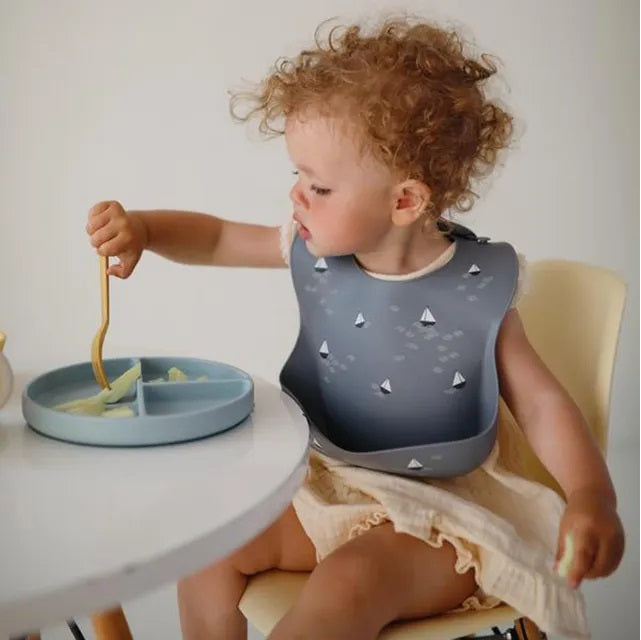 MUSHIE - Silicone Baby Bib | Boats MUSHIE - Silicone Baby Bib | Boats
