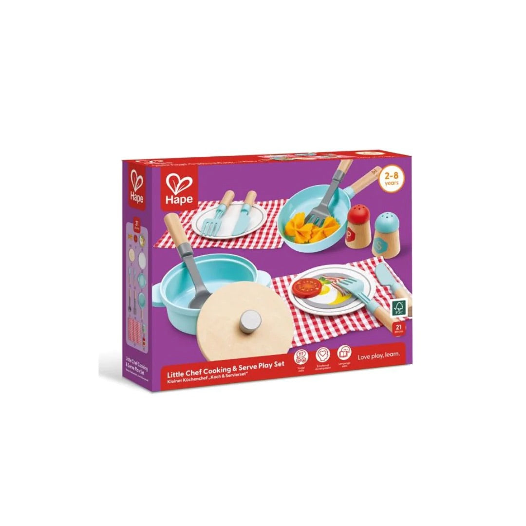 Hape - Little Chef Cooking & Serve Set Hape - Little Chef Cooking & Serve Set