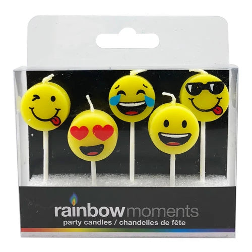 Rainbow Moments - Emoji Candles | 5 pack